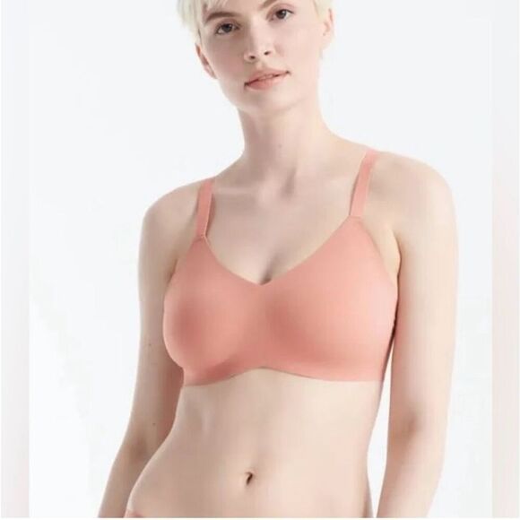 ✨Knix Padded V Neck Wireless Pink Ginger Sz 5 Bra✨ - Picture 4 of 10
